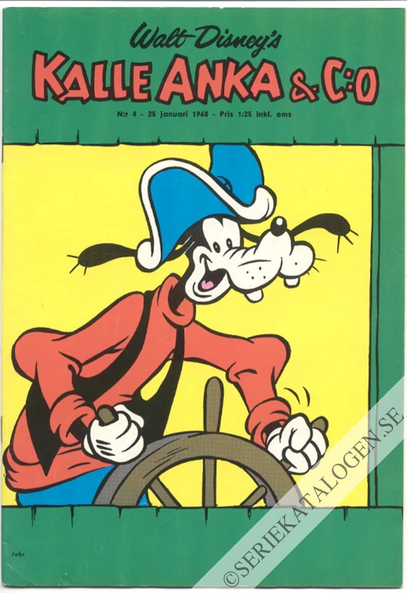 Framsida på Kalle Anka & C:o #4 (1968)