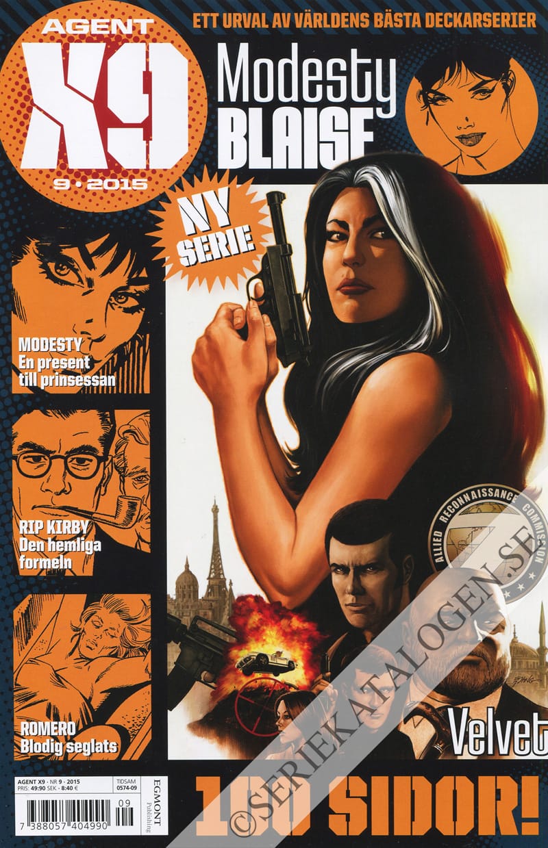 Framsida på Agent X9 #9 (2015)