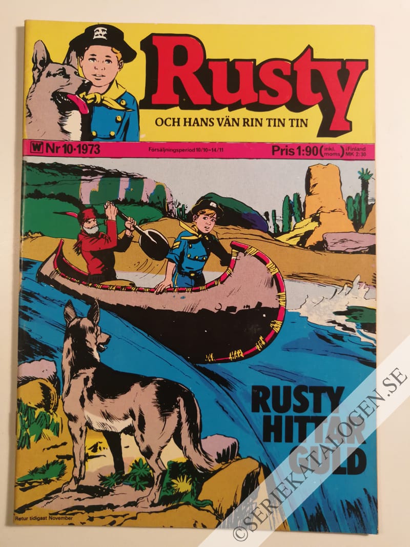 Framsida på Rusty och hans vän Rin Tin Tin #10 (1973)