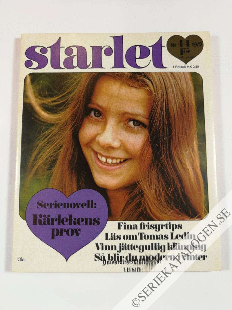 Framsida på Starlet #44 (1972)