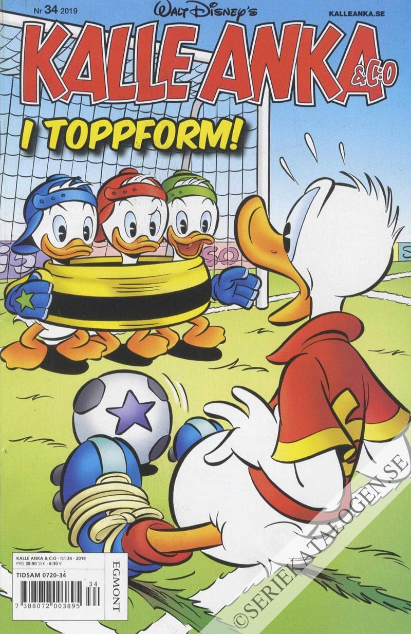 Framsida på Kalle Anka & C:o #34 (2019)