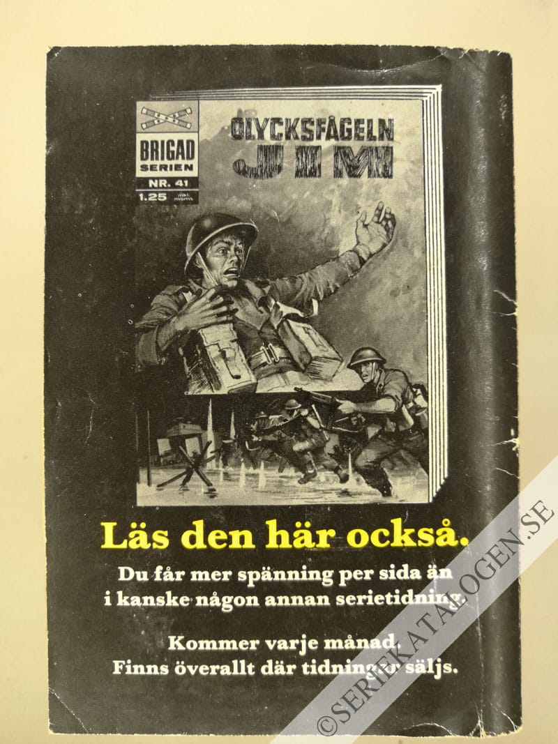 Baksida på Hemligt uppdrag (1970)