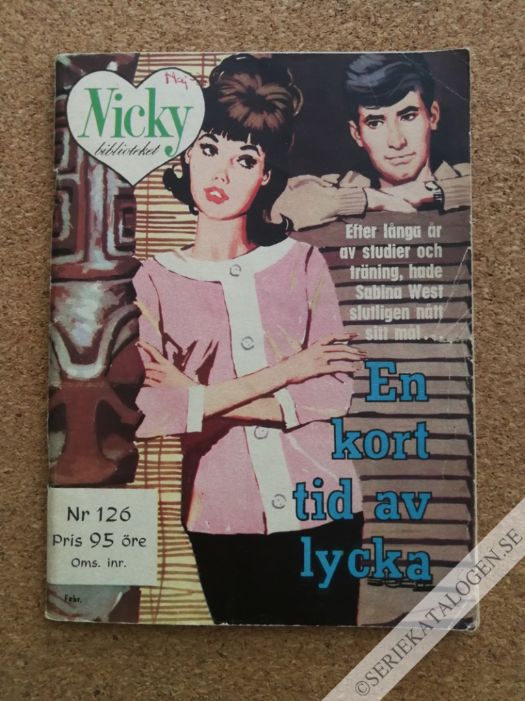 Framsida på Nicky-biblioteket En kort tid av lycka (1964)