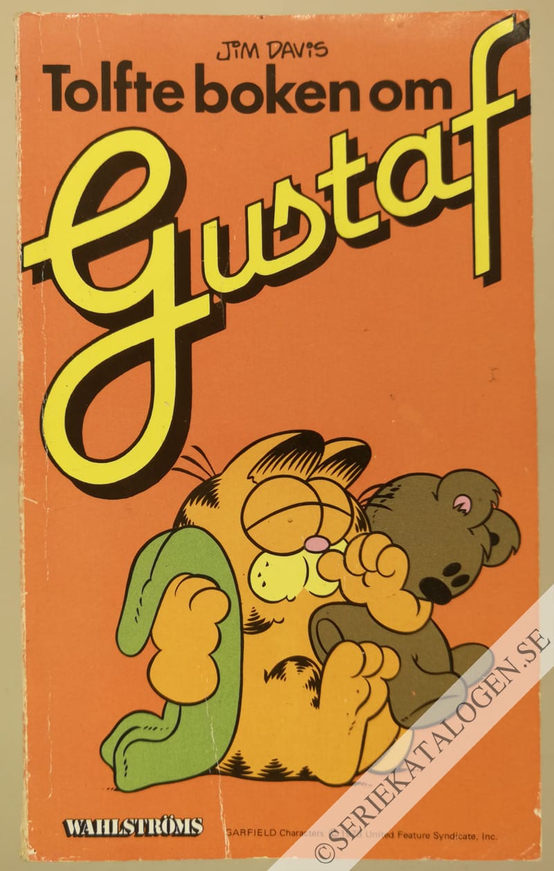 Framsida på Gustaf Tolfte boken om Gustaf (1986)