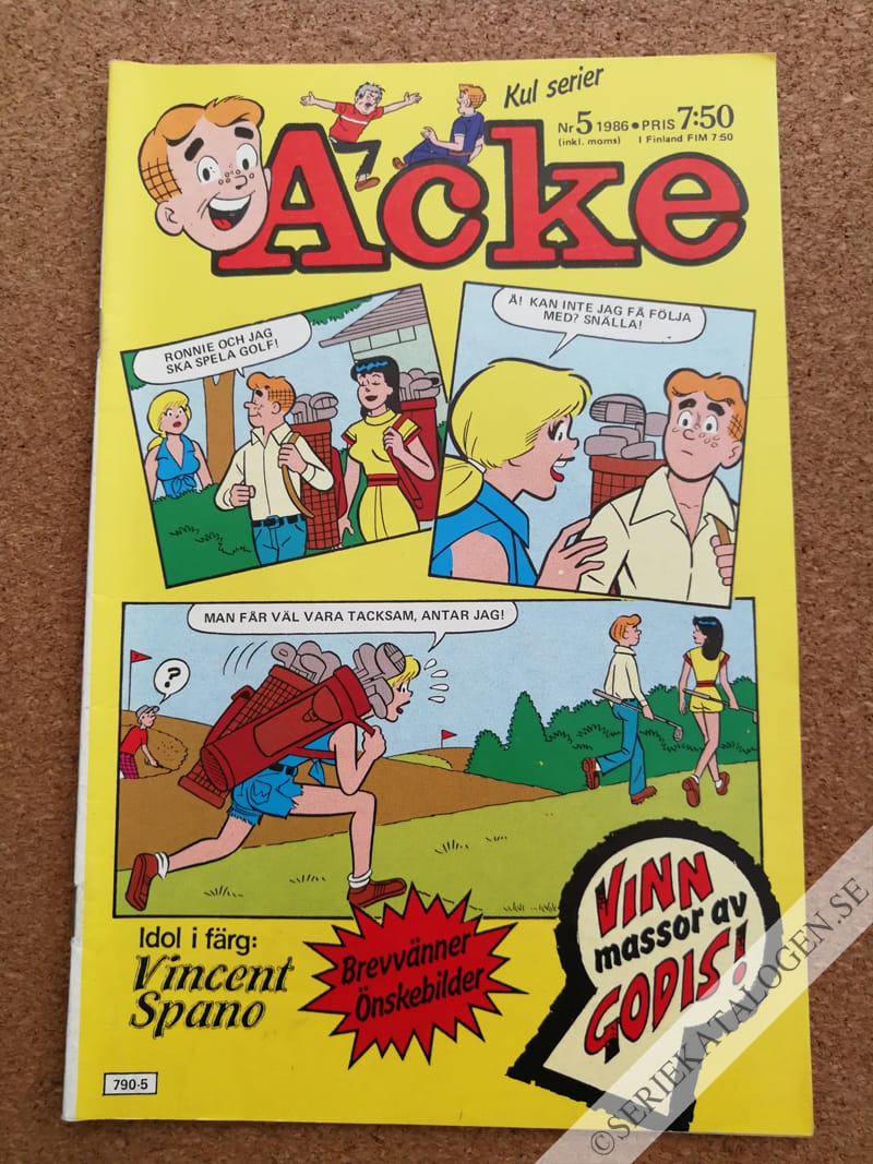 Framsida på Acke #5 (1986)