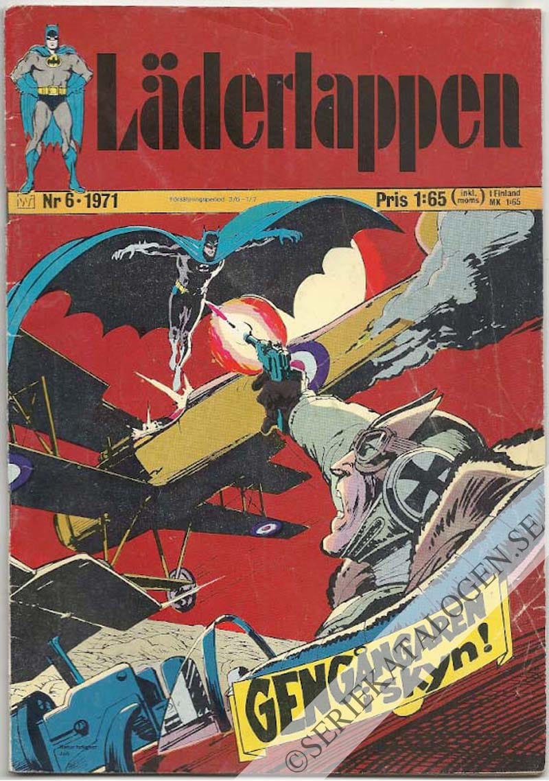 Framsida på Läderlappen och Robin #6 (1971)