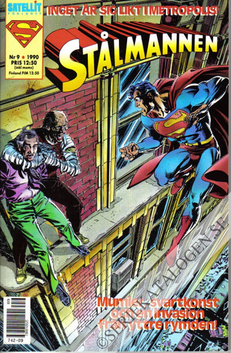 Framsida på Stålmannen #9 (1990)