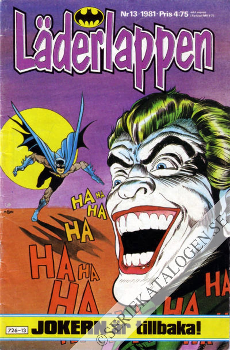Framsida på Läderlappen och Robin #13 (1981)