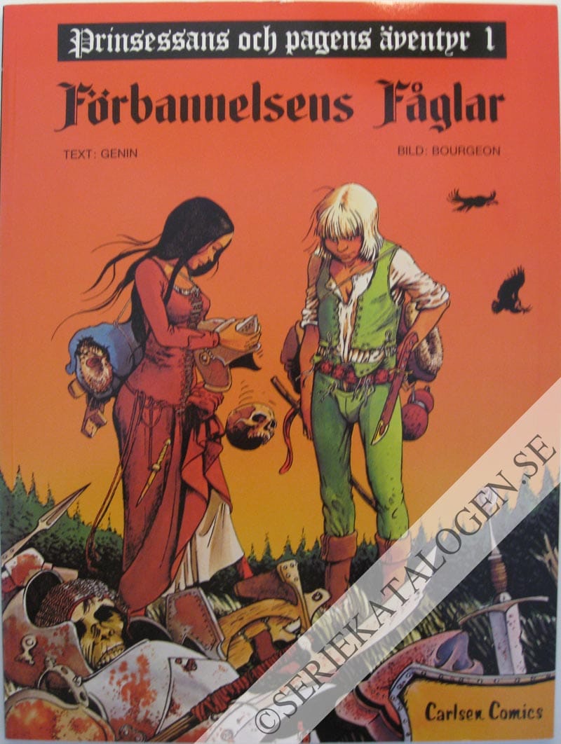 Framsida på Prinsessans och pagens äventyr Förbannelsens fåglar (1987)