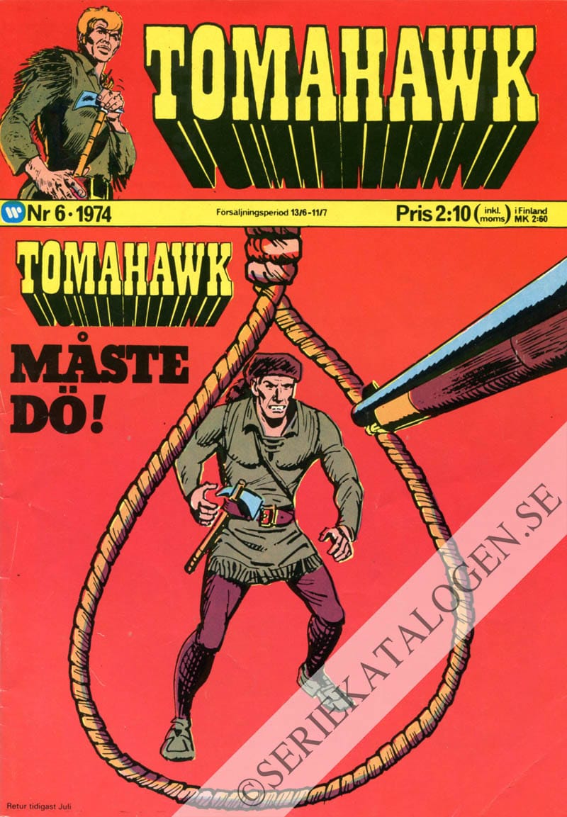 Framsida på Tomahawk #6 (1974)
