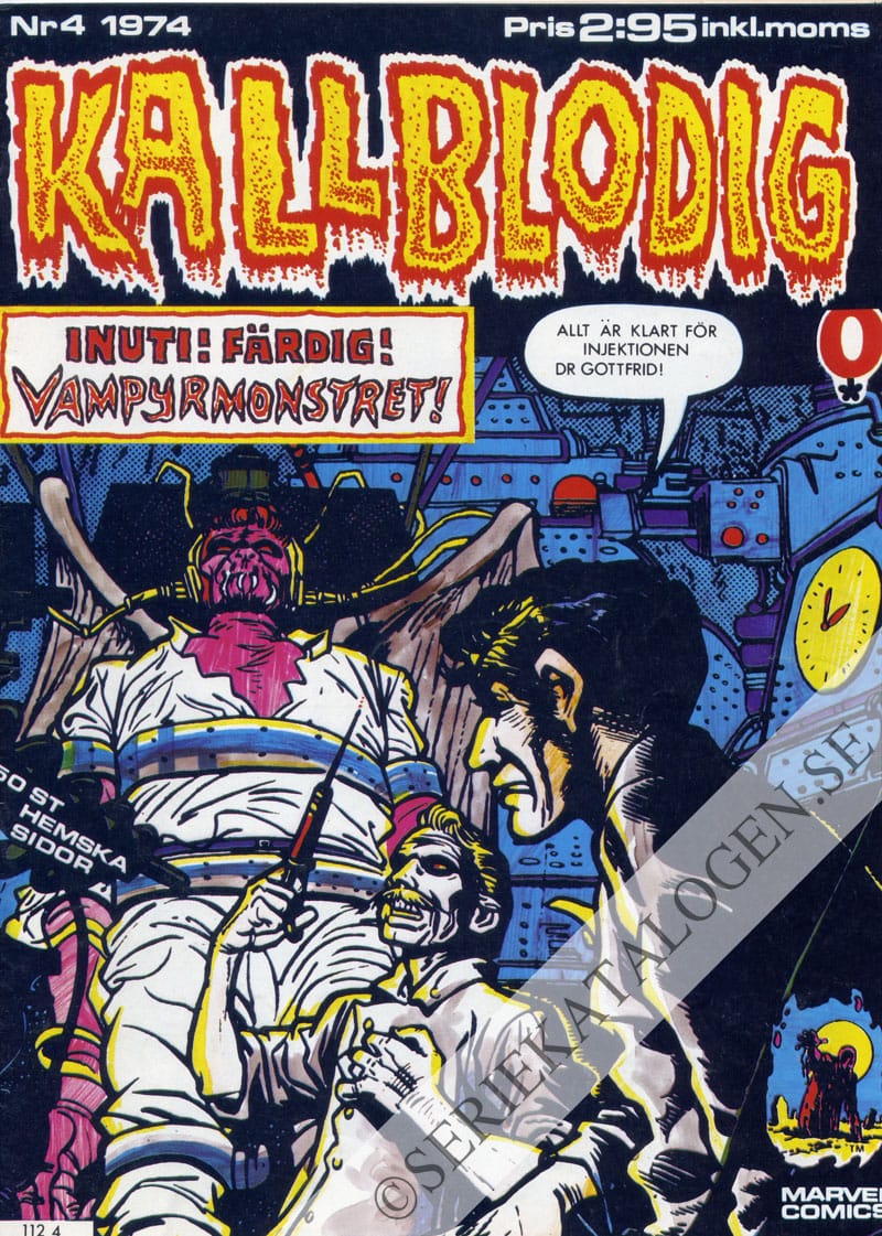 Framsida på Kallblodig #4 (1974)
