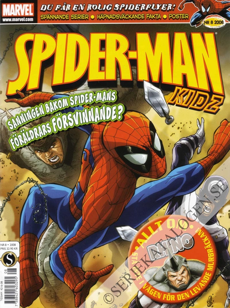 Framsida på Spider-Man Kidz #8 (2008)