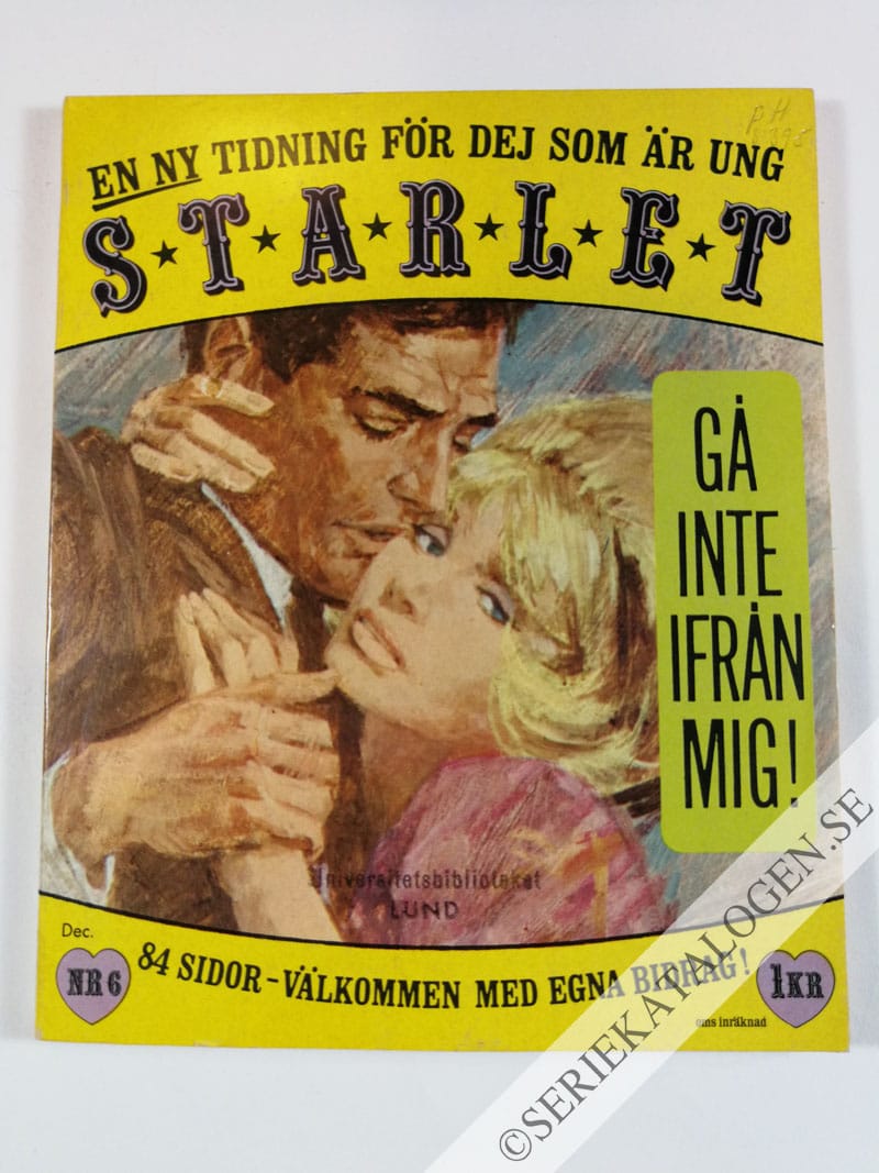 Framsida på Starlet #6 (1966)