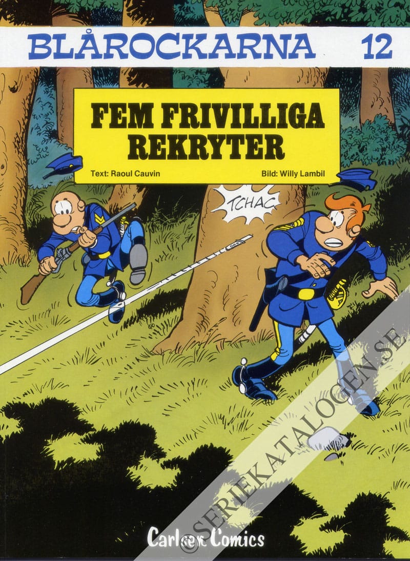 Framsida på Blårockarna Fem frivilliga rekryter (1987)