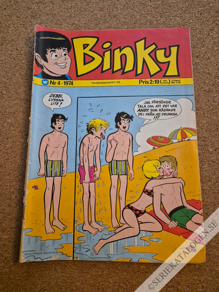 Framsida på Binky #4 (1974)