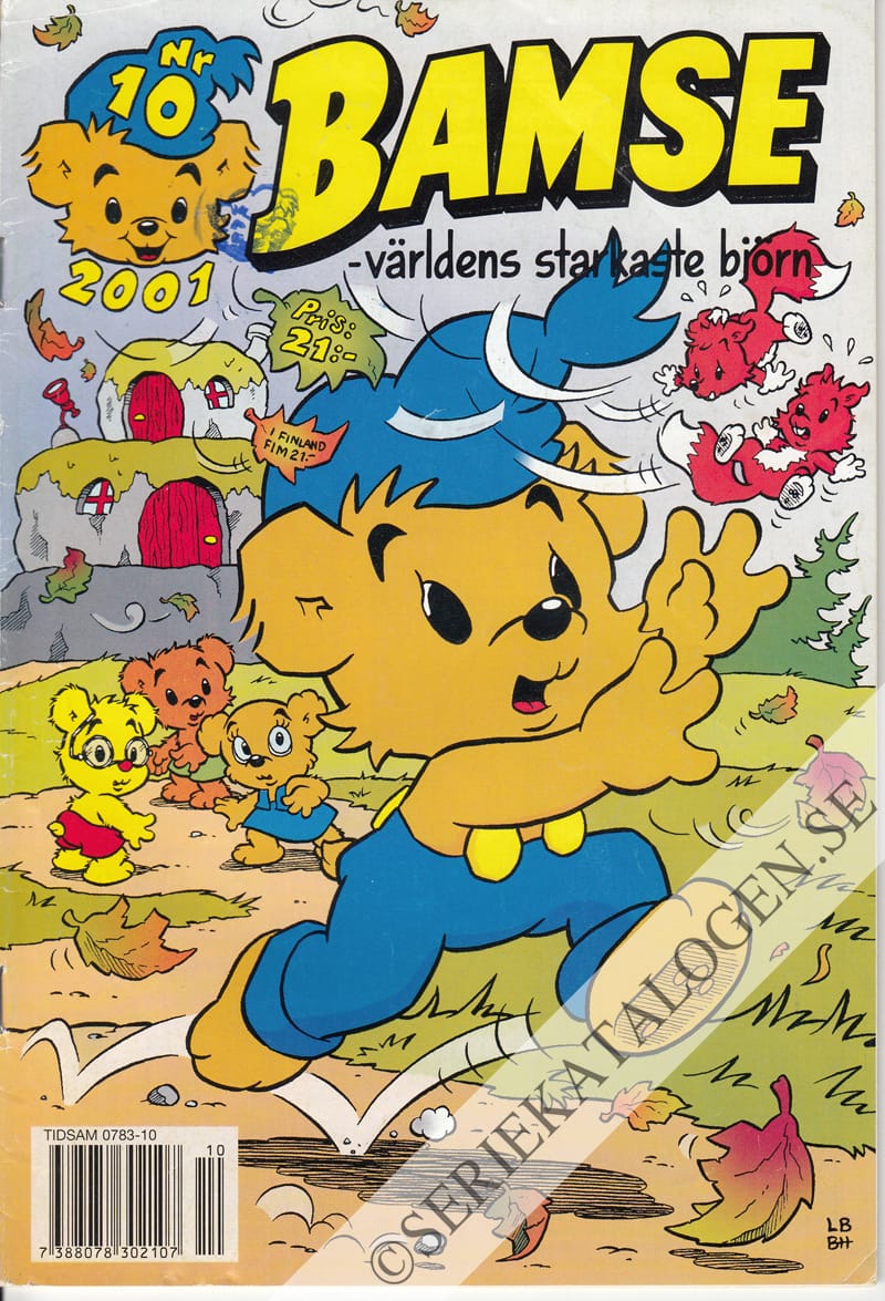 Framsida på Bamse #10 (2001)