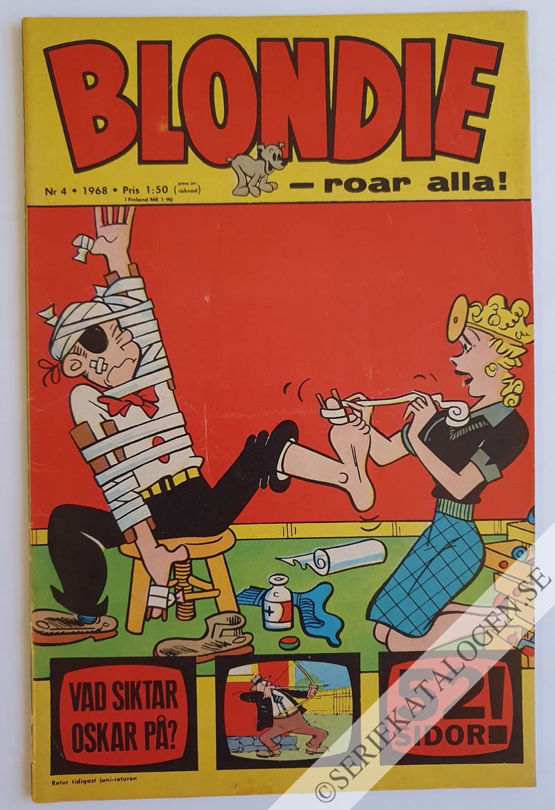 Framsida på Blondie #4 (1968)