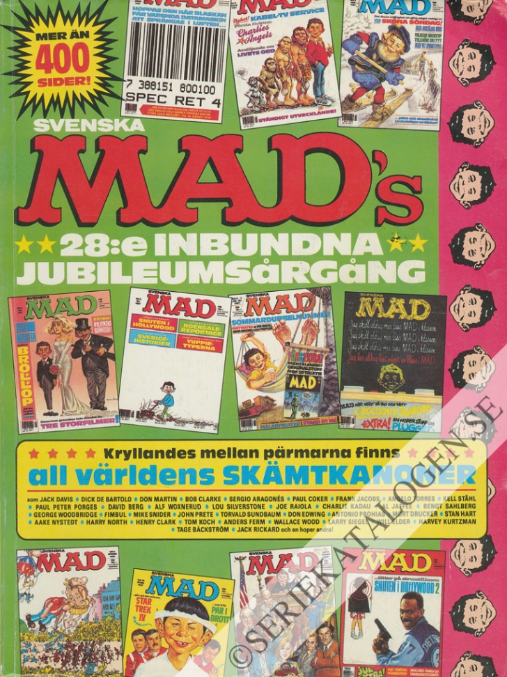 Framsida på Svenska MAD inbundna årgångar #1987 (1988)