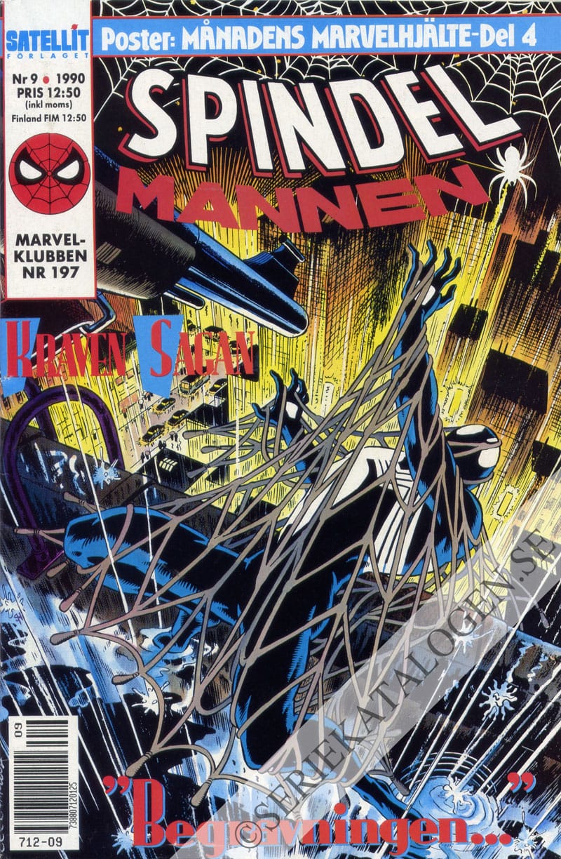 Framsida på Spindelmannen #9 (1990)