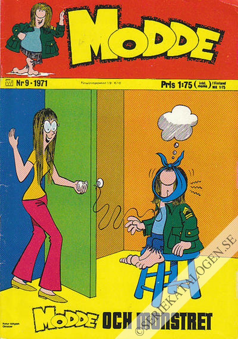 Framsida på Modde #9 (1971)
