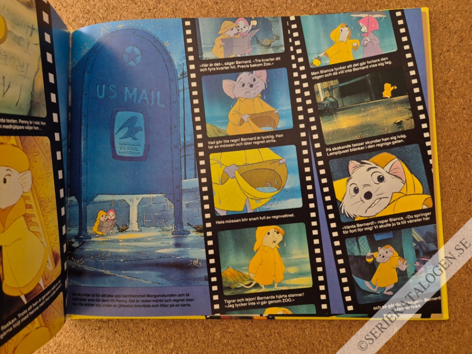 Exempel på Bernard & Bianca - Hela berättelsen, lättläst och illustrerad med mer än 170 färgbilder direkt ur filmen (1979)