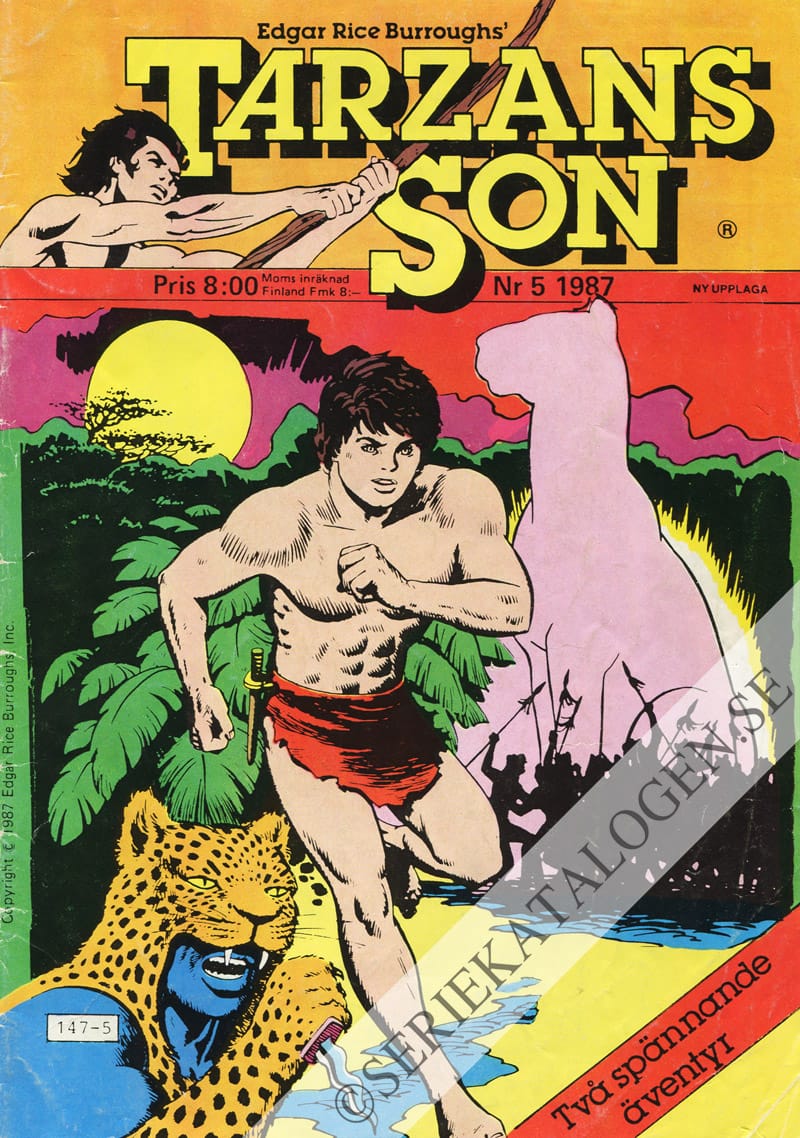 Framsida på Tarzans son #5 (1987)