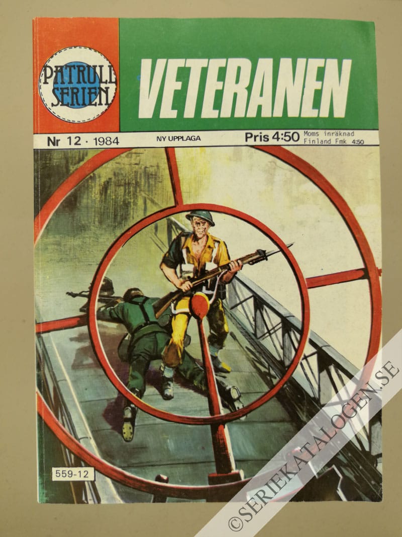 Framsida på Patrullserien #12 - Veteranen (1984)