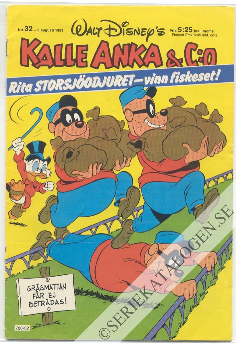Framsida på Kalle Anka & C:o #32 (1981)
