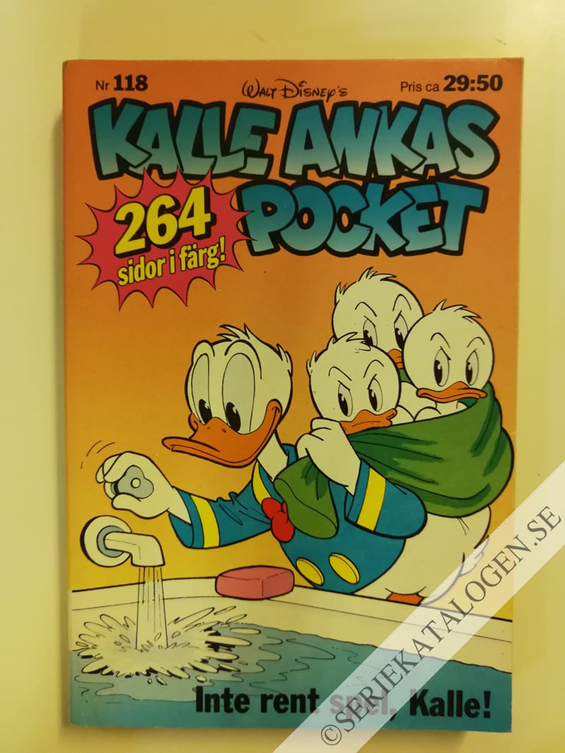 Framsida på Kalle Ankas pocket #118 - Inte rent spel, Kalle! (1989)