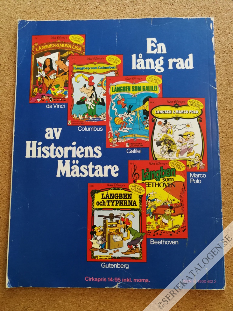 Baksida på Hur Långben blev Kung Arthur (1979)