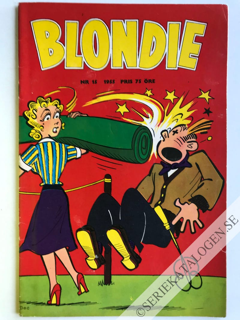 Framsida på Blondie #15 (1955)