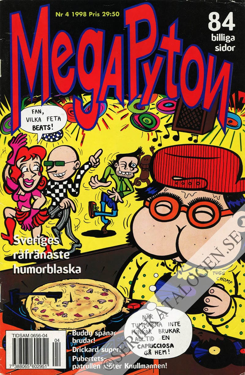 Framsida på MegaPyton #4 (1998)