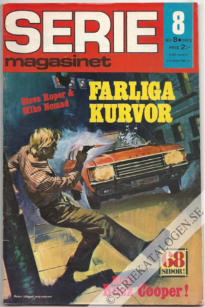 Framsida på Seriemagasinet #8 (1973)