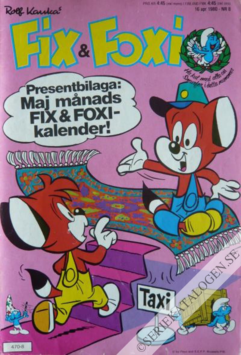 Framsida på Fix och Foxi #8 (1980)