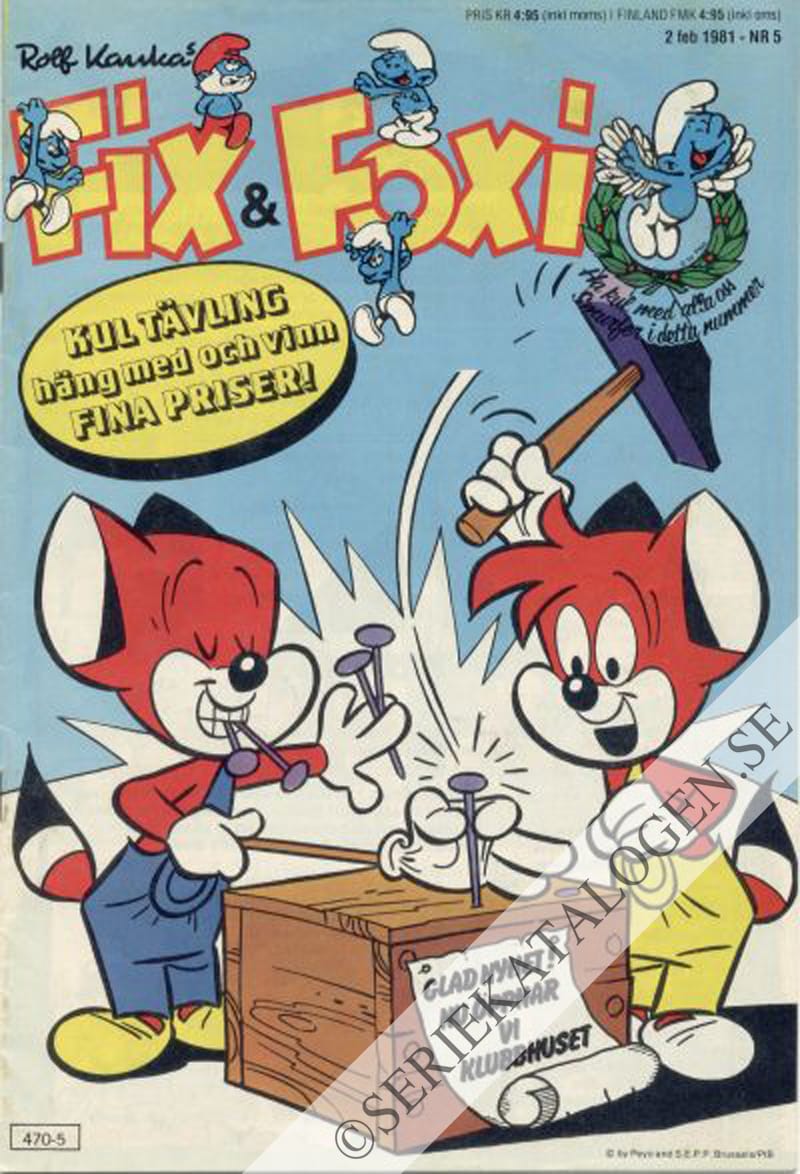 Framsida på Fix och Foxi #5 (1981)