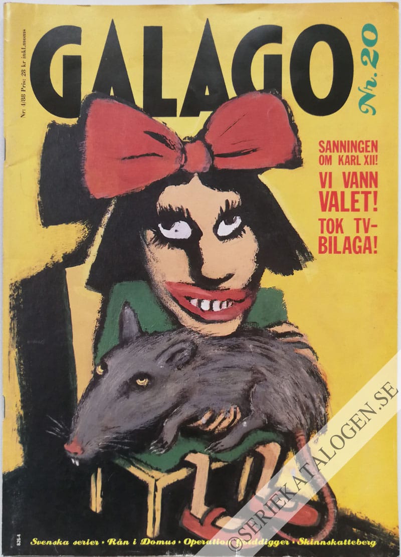Framsida på Galago #4 (1988)