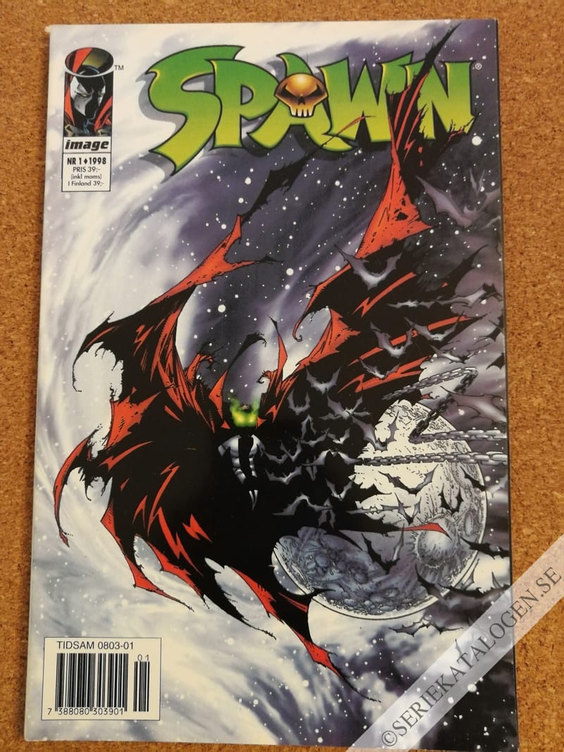 Framsida på Spawn #1 (1998)
