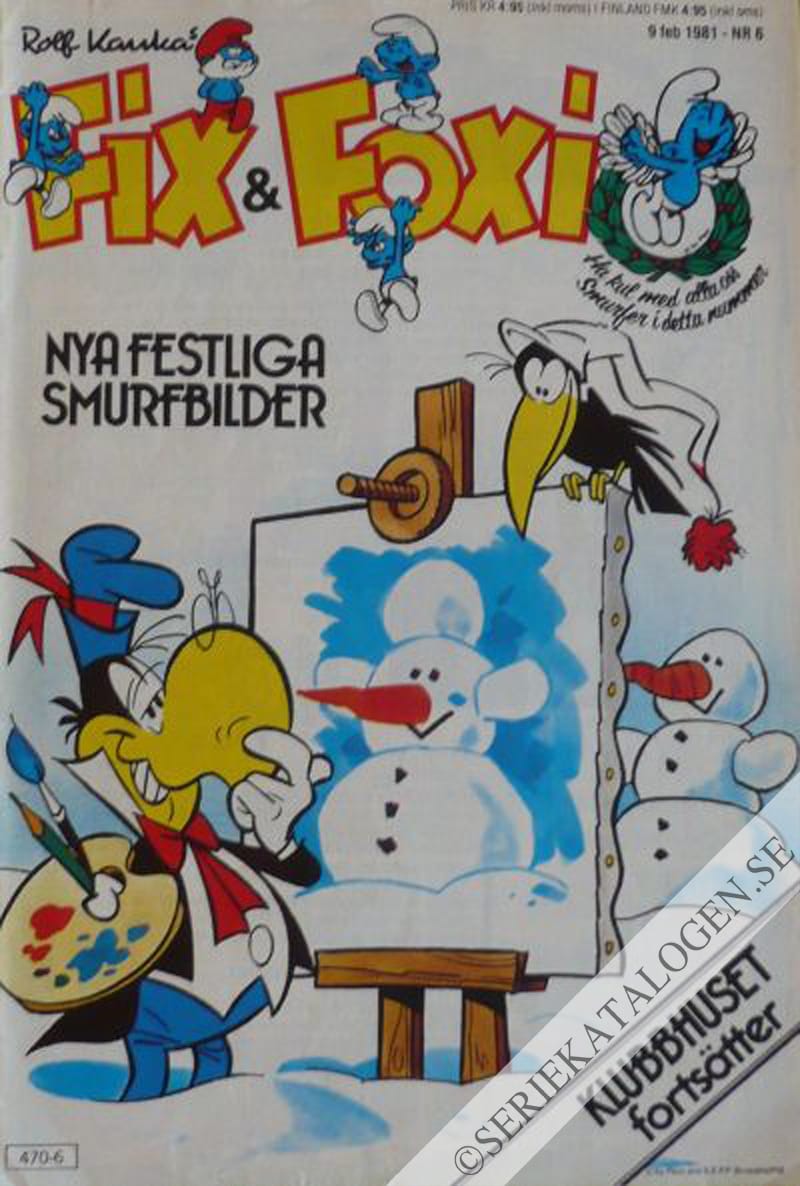 Framsida på Fix och Foxi #6 (1981)