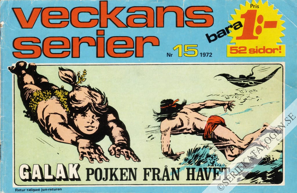 Framsida på Veckans serier #15 (1972)