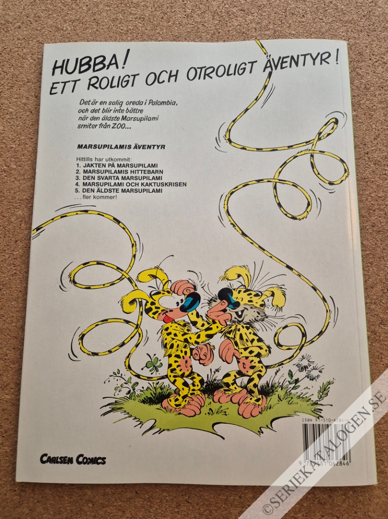Baksida på Den äldste Marsupilami (1991)