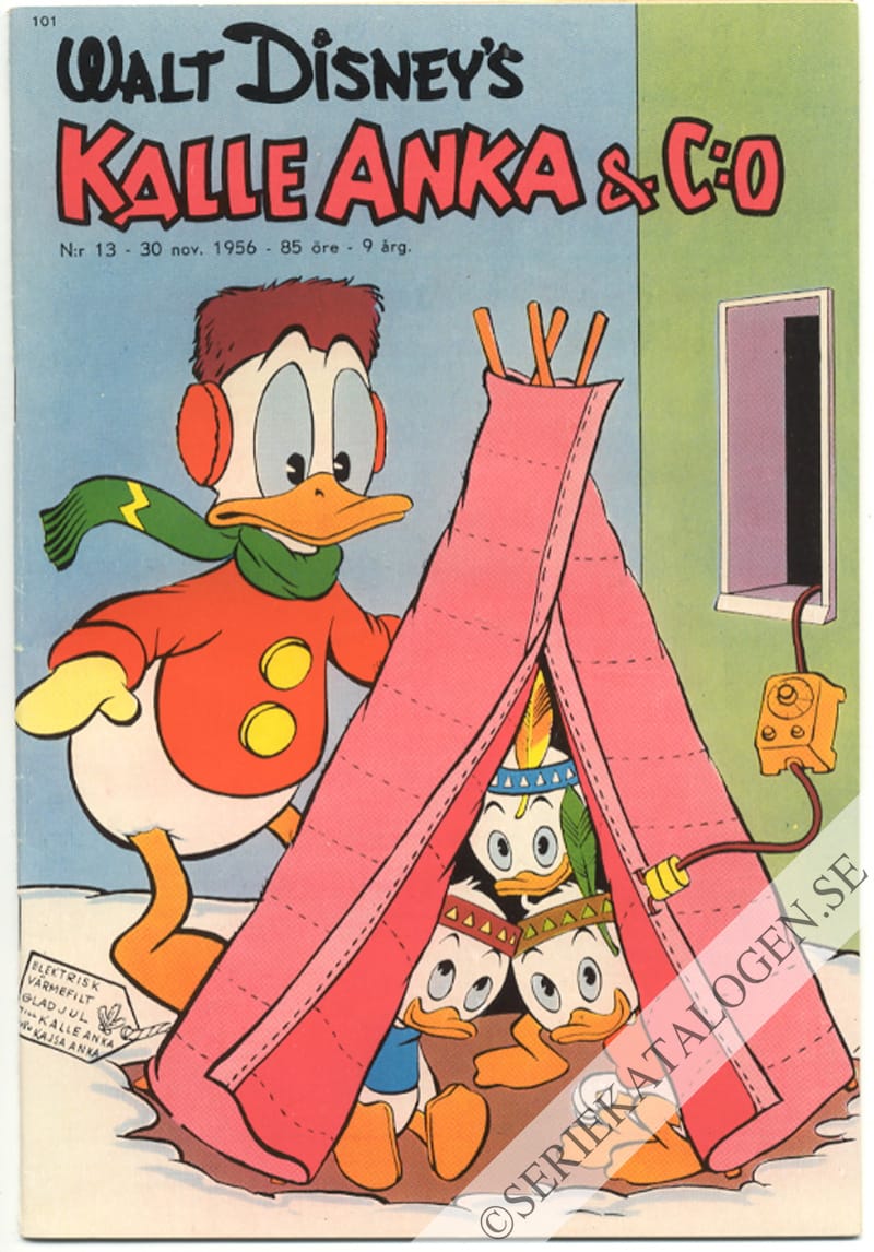 Framsida på Kalle Anka & C:o #13 (1956)