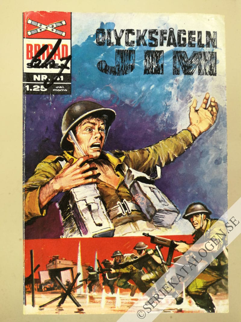 Framsida på Brigadserien Olycksfågeln Jim (1970)