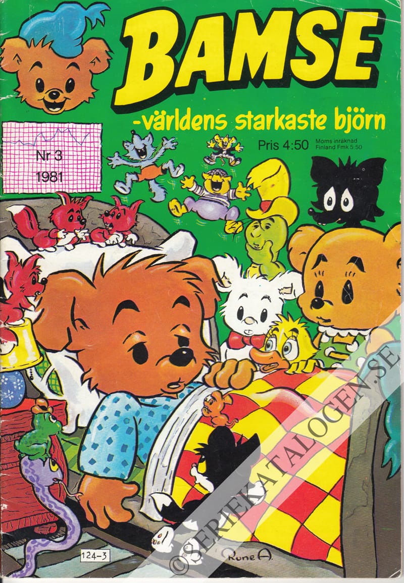 Framsida på Bamse - världens starkaste björn #3 (1981)