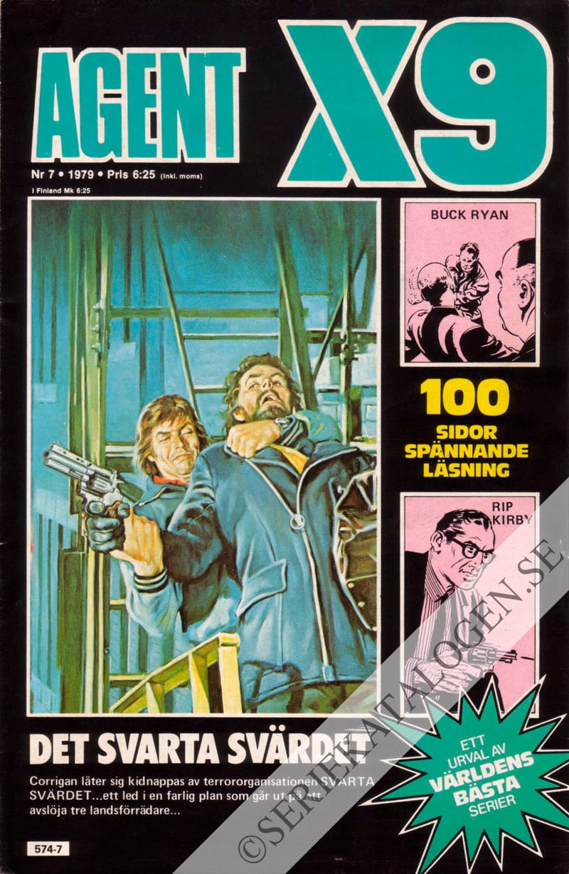 Framsida på Agent X9 #7 (1979)