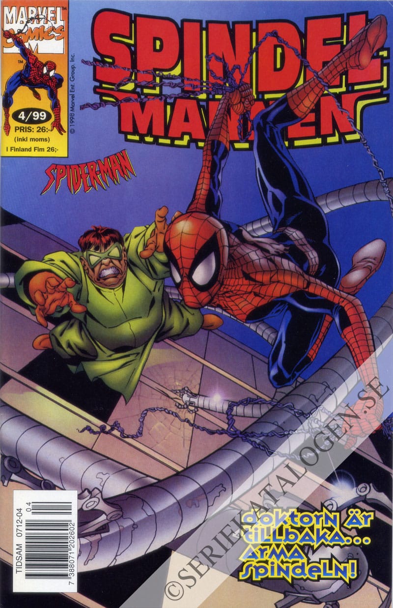 Framsida på Spindelmannen #4 (1999)