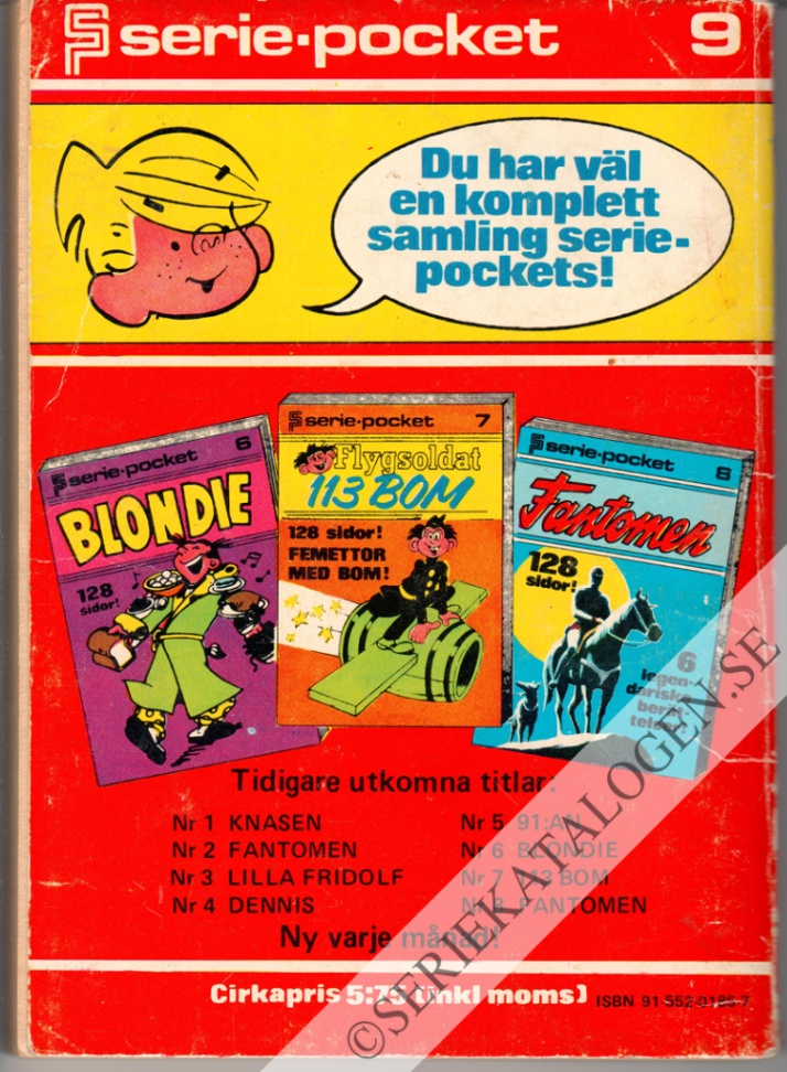 Baksida på Dennis - En skrattbomb! (1973)