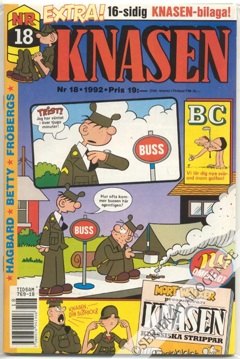 Framsida på Knasen #18 (1992)