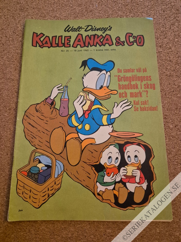 Framsida på Kalle Anka & C:o #25 (1963)