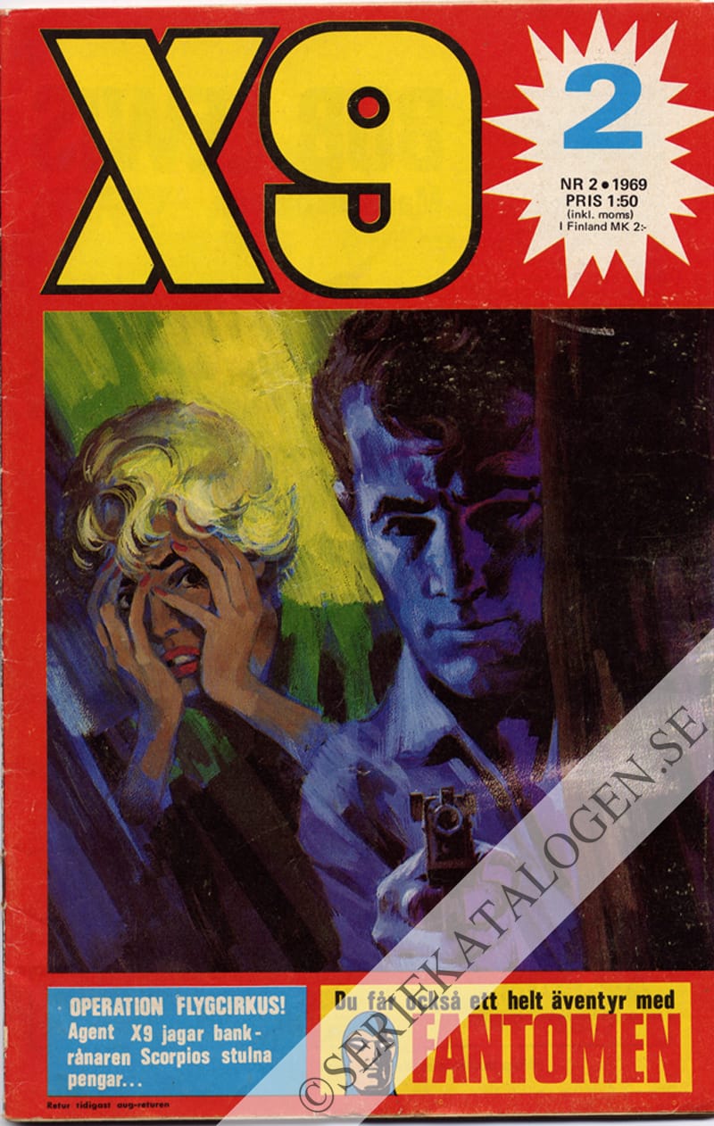 Framsida på X9 #2 (1969)