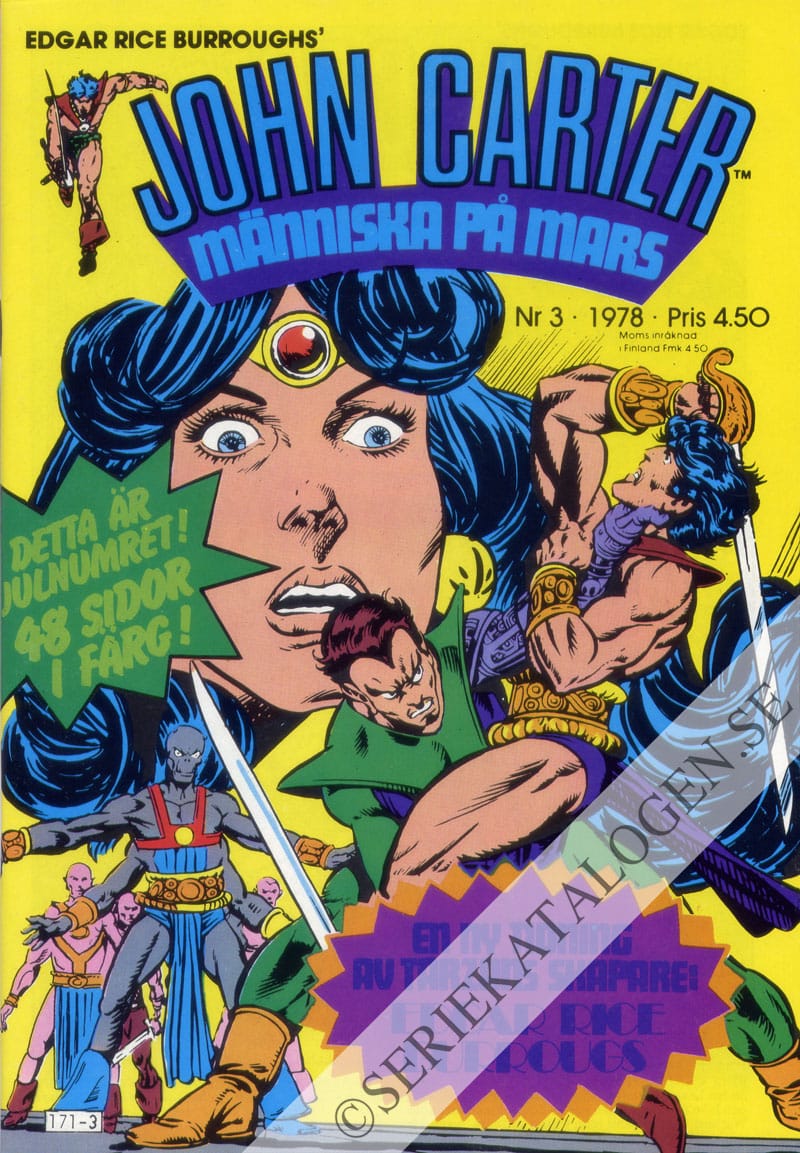 Framsida på John Carter #3 (1978)